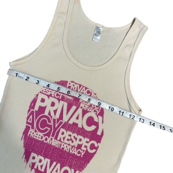 American Apparel Privacy Respect Freedom tank - Picture 5 of 7